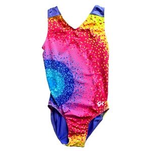 GK Elite Sportswear Rainbow Dance & Gymnastics Leotard Girl’s CL Large